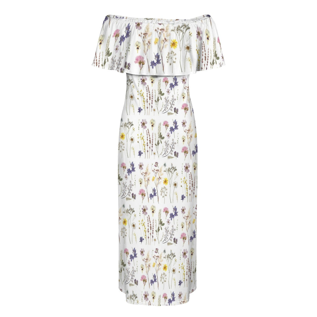 Wildflowers White Off Shoulder Maxi Dress up to 6 XL (FWS)